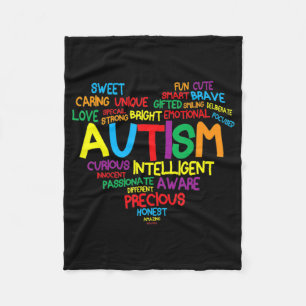 Cobertor De Velo Autismo Autismo Cardíaco Sensibilização Orgulhosa 
