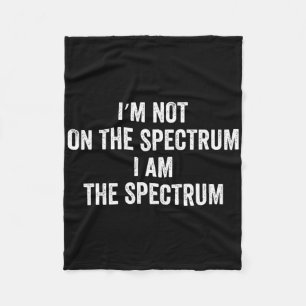 Cobertor De Velo Autismo Camisa Engraçada Não Estou no Espectro Eu 