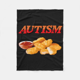 Cobertor De Velo Autismo Comida Lover Galinha Nugget Foodie