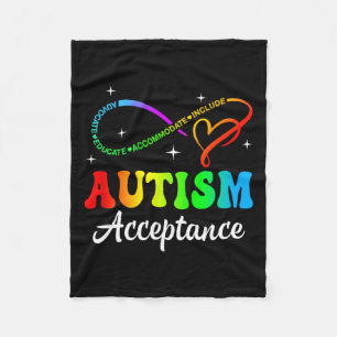 Cobertor De Velo Autismo Consciência Aceitação Infinidade Símbolo H