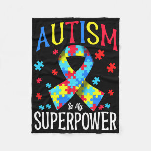 Cobertor De Velo Autismo Consciência É Minha Superpotência Quebra-c