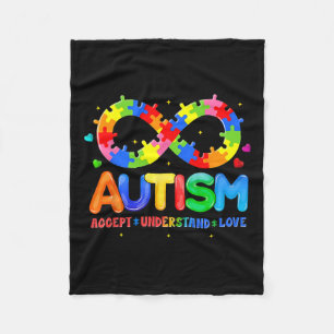 Cobertor De Velo Autismo Conscientista Accept Compreende Amor Com A