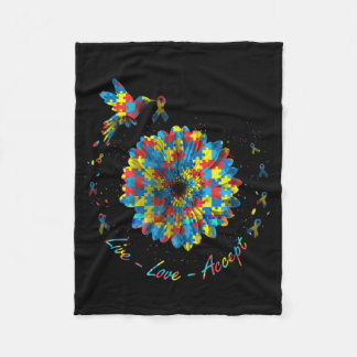 Cobertor De Velo Autismo de Aceitação de Amor ao Vivo por Quebra-ca