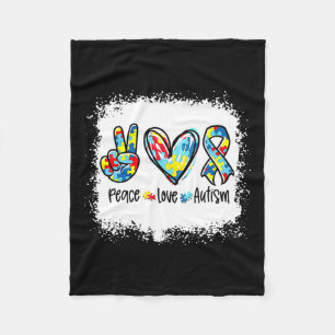 Cobertor De Velo Autismo Do Amor Pela Paz Em Abril Vestimos Azul Pa