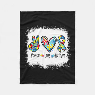 Cobertor De Velo Autismo Do Amor Pela Paz Em Abril Vestimos Azul Pa