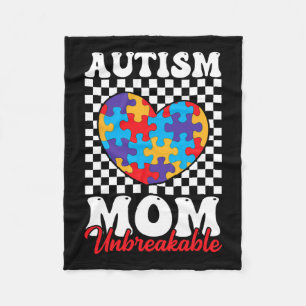 Cobertor De Velo Autismo Mãe Quebra-cabeça do Coração Mãe Filho Aut