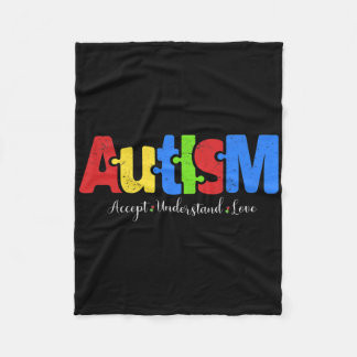Cobertor De Velo Autismo Quebra-cabeça Accept Entenda Autismo Autis