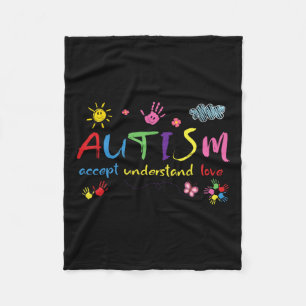Cobertor De Velo Autismo Sensibilização Aceita Amor Compreende Meni