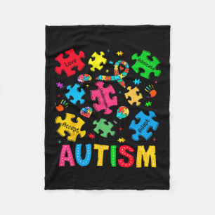 Cobertor De Velo Autismo Sensibilização Aceite Adaptar Advocate Aut