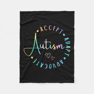 Cobertor De Velo Autismo Sensibilização Aceite o Adaptar Advocate C