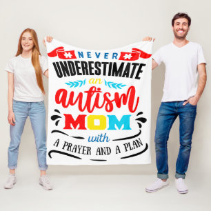 Cobertor De Velo Autismo Sensibilização Mãe - Fleece Blanket