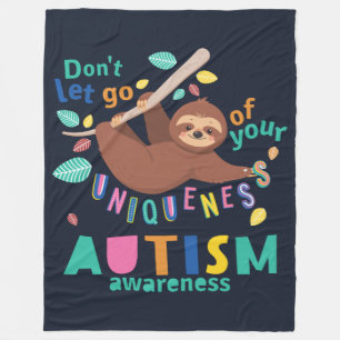Cobertor De Velo Autismo Sensibilização Não deixe passar a sua sing