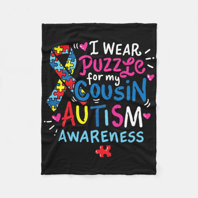 Cobertor De Velo Autismo Sensibilização Primo Disto Tee (Frente)