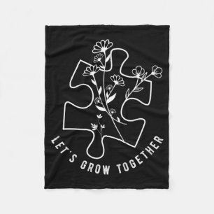 Cobertor De Velo Autismo Sensibilização Professora Quebra-cabeça Pi