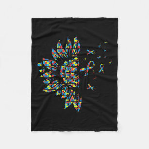 Cobertor De Velo Autismo Sunflower Quebra-cabeça Piece Ribbon Legal