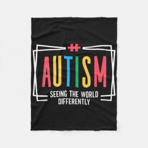 Cobertor De Velo Autismo Vendo o Mundo de Forma Diferente Conscient