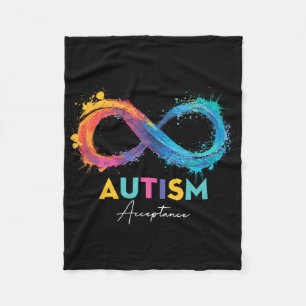Cobertor De Velo Autismo Vermelho Em vez de Símbolo de Infinito Ace