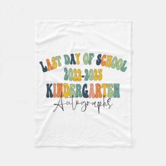 Cobertor De Velo Autográficos 2023 Do Dia Do Jardim De Infância