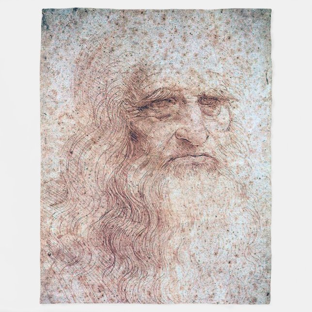 Cobertor De Velo Autorretrato, Leonardo da Vinci (Frente)