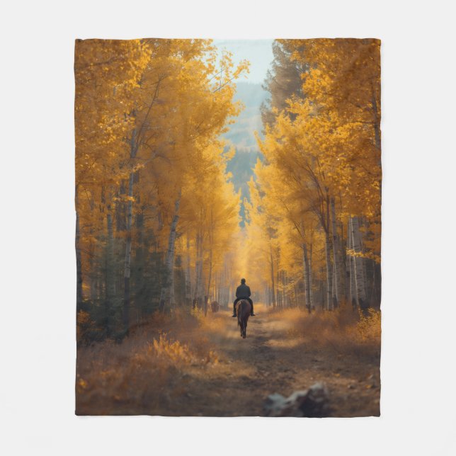 Cobertor De Velo Autumn Aspen Throw Blanket - Seasonal Western  (Frente)