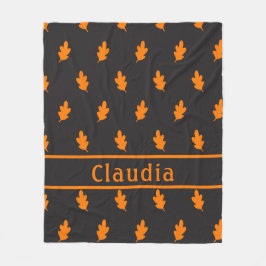 Cobertor De Velo Autumn Deixa Padrão Preto