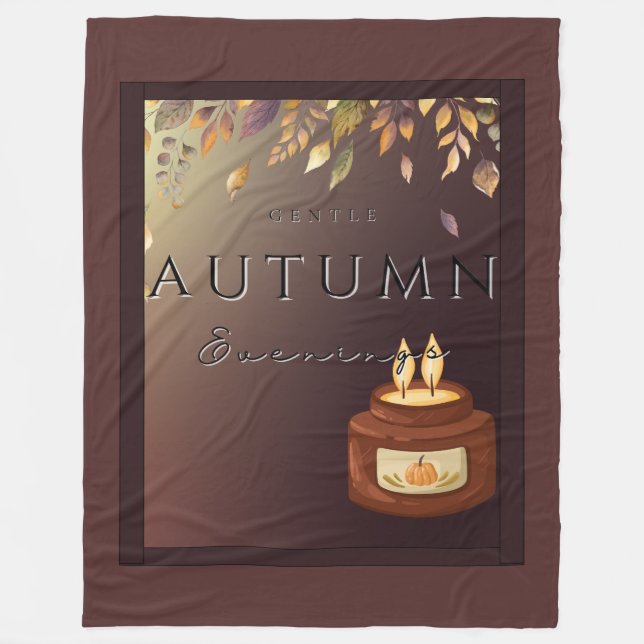 Cobertor De Velo Autumn Gentem Fleece Blanket - Fall Cozy (Frente)