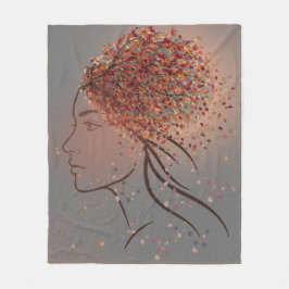 Cobertor De Velo Autumn Goddess – Feminine Seasonal Art