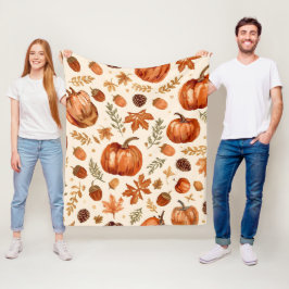 Cobertor De Velo Autumn Harvest Cozy Blanket for Thanksgiving 