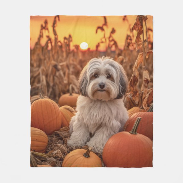 Cobertor De Velo Autumn Havanese (Frente)
