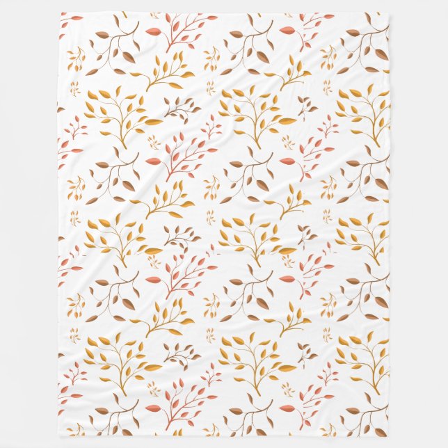 Cobertor De Velo Autumn Leaf Cascade – Cozy Fleece Blanket (Frente)