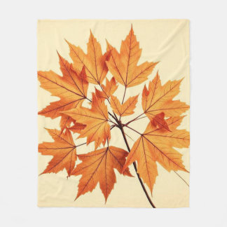 Cobertor De Velo Autumn Maple Leaf Print: Fall Foliage
