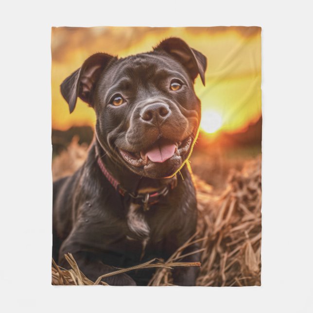 Cobertor De Velo Autumn Staffie (Frente)