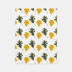 Cobertor De Velo Autumn Symmetry Leaf Pattern