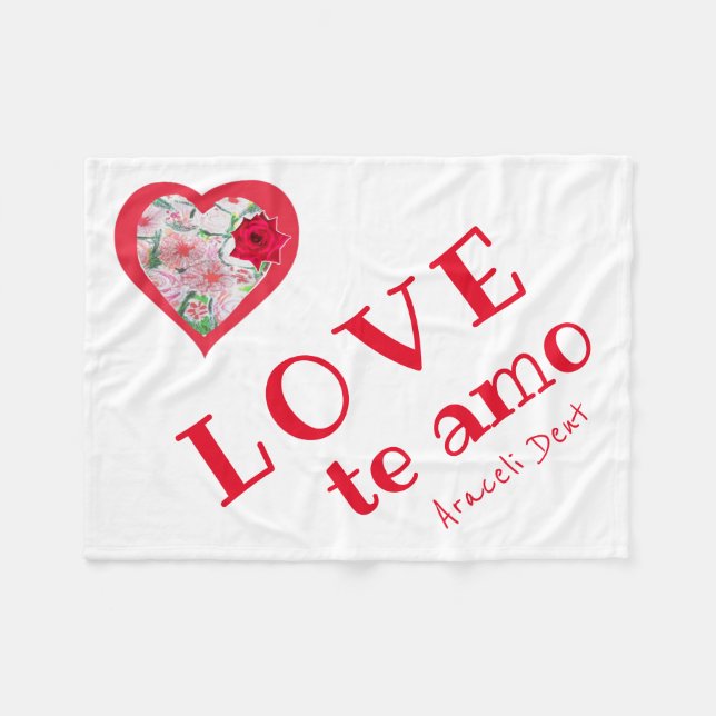 Cobertor De Velo AVE o Blanket de amo Fleece (Frente (Horizontal))