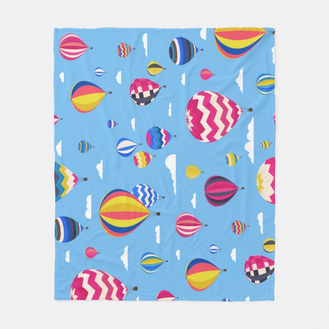 Cobertor De Velo Aventura de Sky Balloons de Ar Quente (Frente)