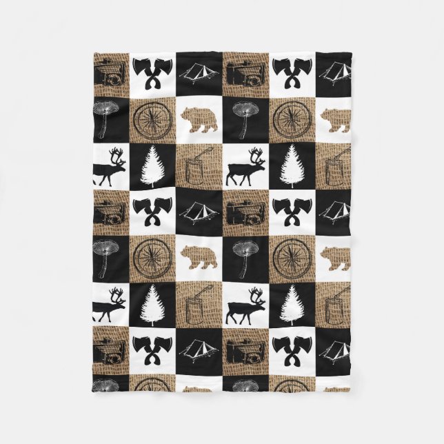 Cobertor De Velo Aventura Rustic Camping Outdoor (Frente)