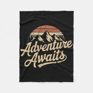 Cobertor De Velo Aventura Vintage Espera Montanhas ao Ar Livre Natu