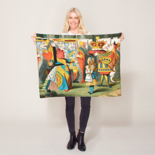 Cobertor De Velo Aventuras de Alice no País das Maravilhas Rainha d