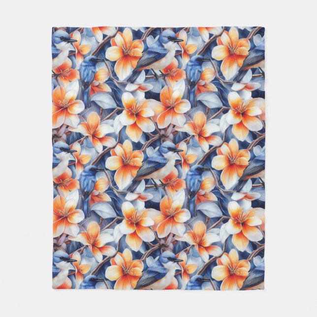 Cobertor De Velo Aves de uma pena (Frente)