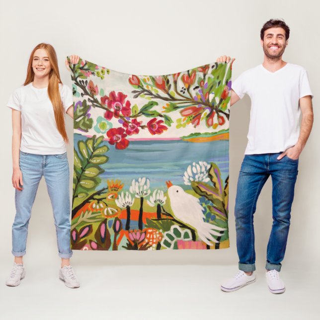 Cobertor De Velo Aves no Jardim (In Situ)