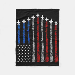 Cobertor De Velo Avião Jet-Avião Usa Bandeira 4 De Julho Patrioti