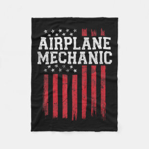 Cobertor De Velo Avião mecânico americano Flag Usa Patriot Patrio