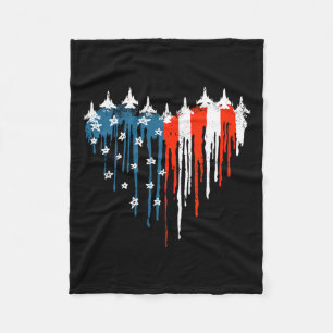 Cobertor De Velo Avião Red White Blue American Flag 4th Of