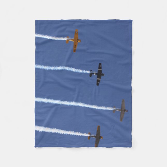 Cobertor De Velo Aviões de Guerra Fleece Blanket (Frente)