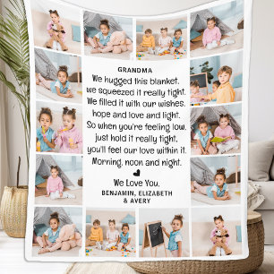 Cobertor De Velo Avó Moderno Personalizado Avós com Fotografias Múl