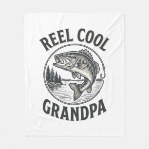 Cobertor De Velo Avô Muito Legal Camisa de Pesca de Rádio Vintage D