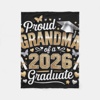 Cobertor De Velo Avó Orgulhosa De Um Graduado Em 2026 Cl De Graduad