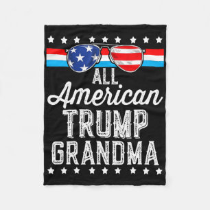 Cobertor De Velo Avó Trump Americana Bandeira Americana Sungles T