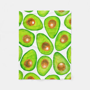 Cobertor De Velo Avocado fatias aquarela