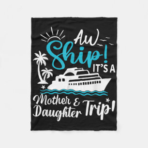 Cobertor De Velo Aw Navio É Uma Família De Cruzeiros De Mãe E Filha